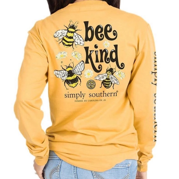 Simply Southern Bee Kind Long Sleeve - Picture 2 of 8